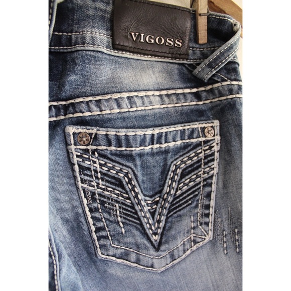 Vigoss Heavily Embellished The Chelsea Skinny Jeans 3 / 4 Preowned - Picture 11 of 12